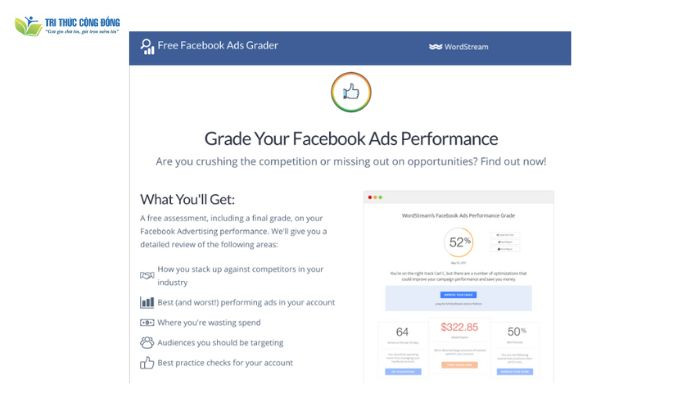 WordStream Facebook Ads Grader WordStream Facebook Ads Grader