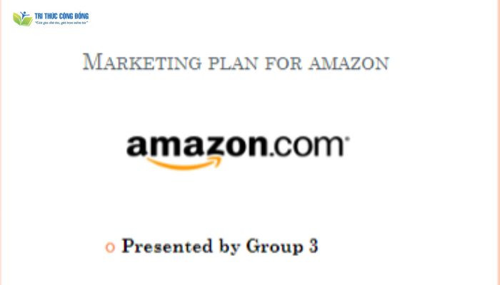 Mẫu marketing template của amazon Mẫu marketing template của amazon