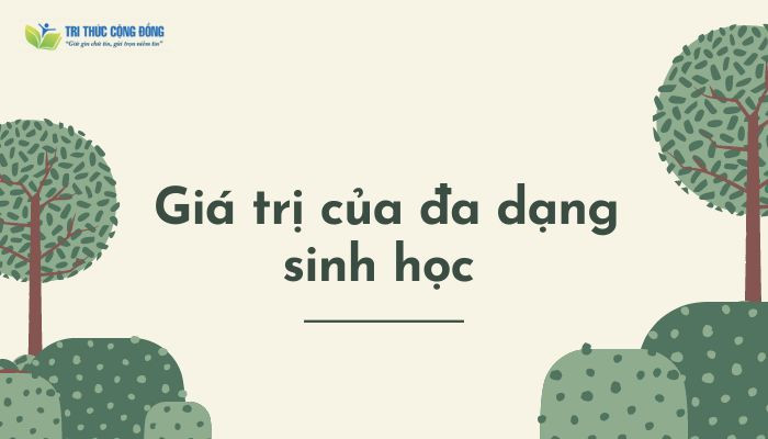 Giá trị của đa dạng sinh học 