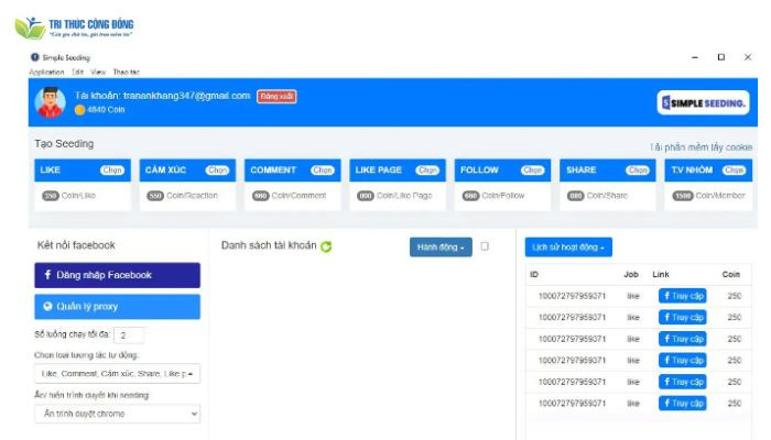 Simple seeding Simple seeding