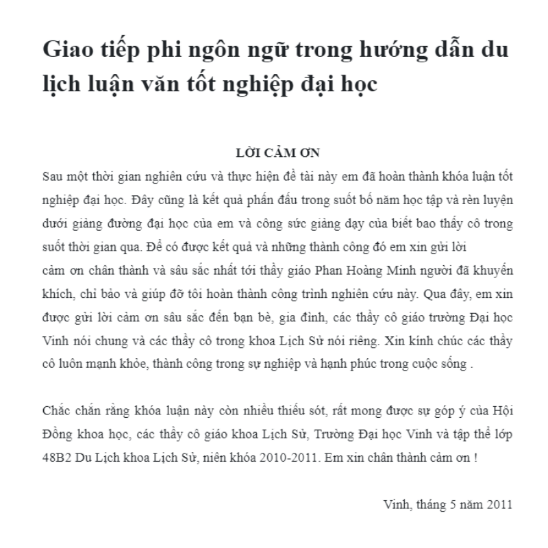 Minh họa lời mở đầu