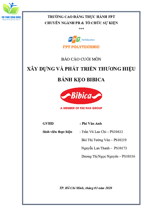 Bài assignment FPT xây dựng và phát triển thương hiệu