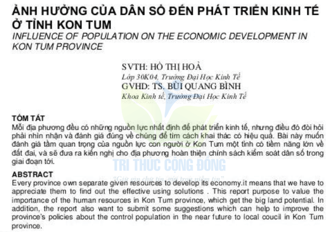 Trích đoạn trong bài tiểu luận Trích đoạn trong bài tiểu luận