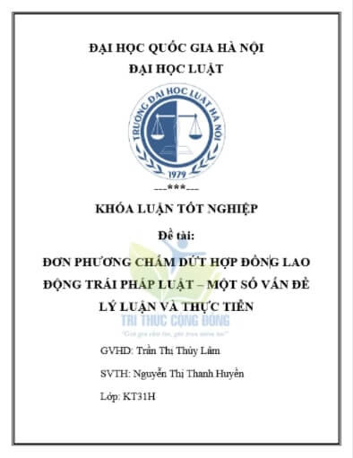 Bìa luận văn Luật dân sự