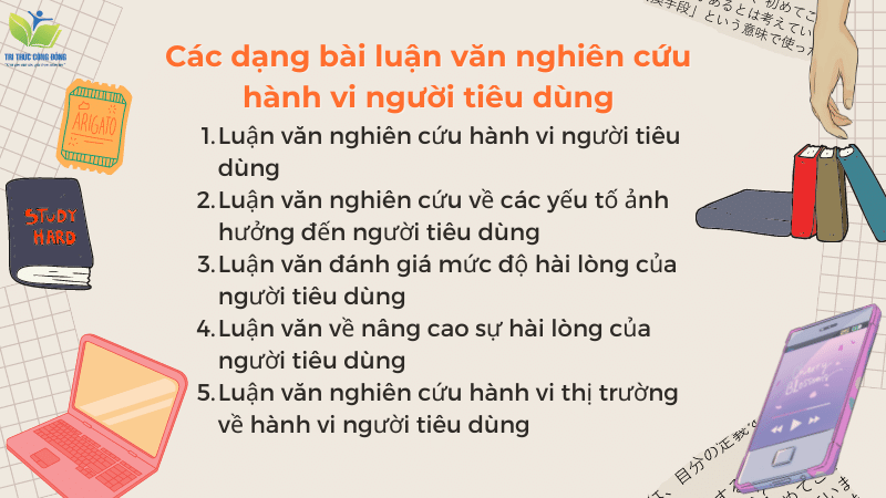 Các dạng bài luận văn nghiên cứu hành vi người tiêu dùng Các dạng bài luận văn nghiên cứu hành vi người tiêu dùng