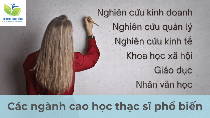 Các ngành cao học thạc sĩ phổ biến Các ngành cao học thạc sĩ phổ biến