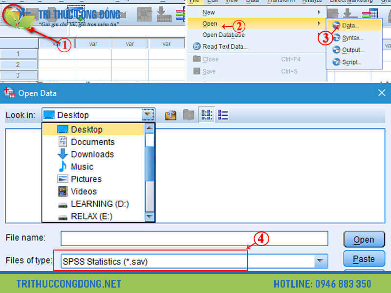 Nhập dữ liệu từ Excel vào SPSS bằng cách sử dụng tính năng "Import Data" Nhập dữ liệu từ Excel vào SPSS bằng cách sử dụng tính năng "Import Data"