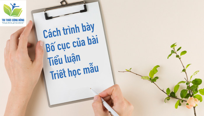 Cách trình bày bố cục của bài tiểu luận triết học mẫu Cách trình bày bố cục của bài tiểu luận triết học mẫu