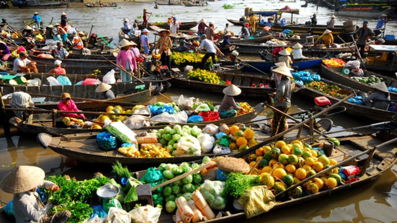 Chợ nổi miền tây - sản phẩm du lịch đặc trưng vùng Tây Nam Bộ