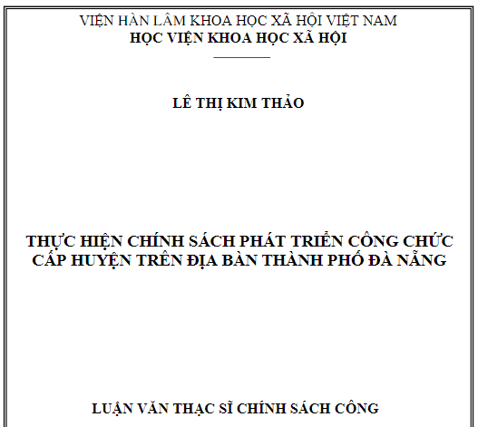 Chủ đề phát triển công chức Chủ đề phát triển công chức