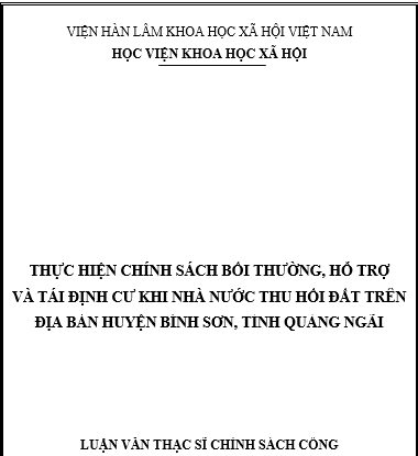 Chủ đề về chính sách bồi thường Chủ đề về chính sách bồi thường