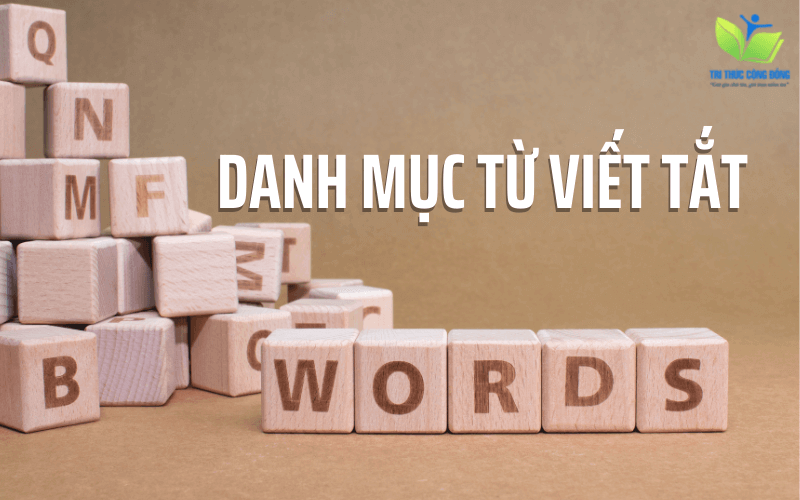 Danh mục từ viết tắt Danh mục từ viết tắt