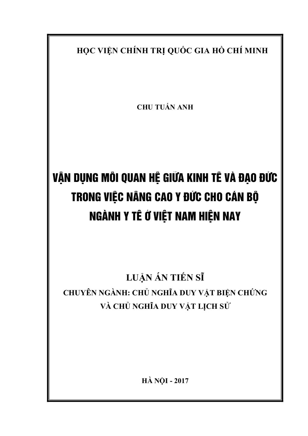 Đề tài đạo đức của người cán bộ y tế Đề tài đạo đức của người cán bộ y tế