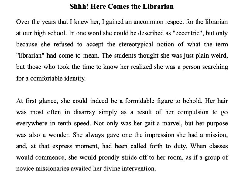 Thông tin mở đầu từ mẫu descriptive essay about a person Thông tin mở đầu từ mẫu descriptive essay about a person