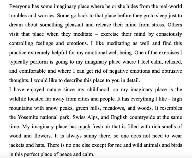 Một phần nội dung từ mẫu descriptive essay about a place Một phần nội dung từ mẫu descriptive essay about a place