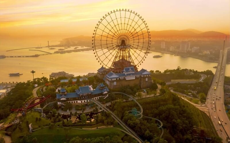 Khu du lịch giải trí Sun World Hạ Long Complex nhìn từ trên cao 
