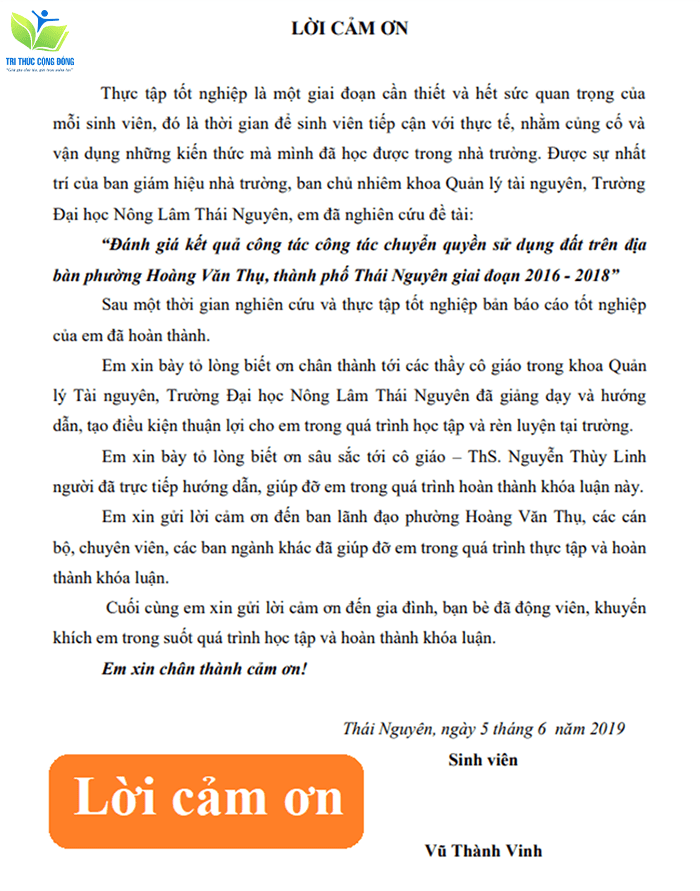 Lời cảm ơn Lời cảm ơn