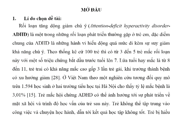 Lời mở đầu luận văn thạc sĩ giáo dục học Lời mở đầu luận văn thạc sĩ giáo dục học