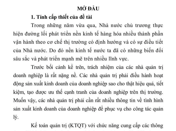 Lời mở đầu luận văn thạc sĩ kế toán Lời mở đầu luận văn thạc sĩ kế toán