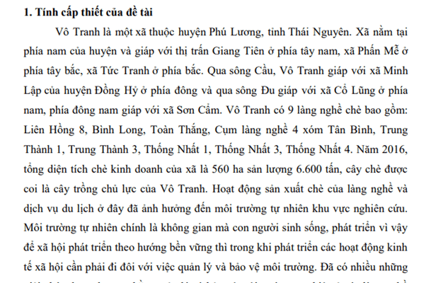 Lời mở đầu luận văn thạc sĩ môi trường Lời mở đầu luận văn thạc sĩ môi trường