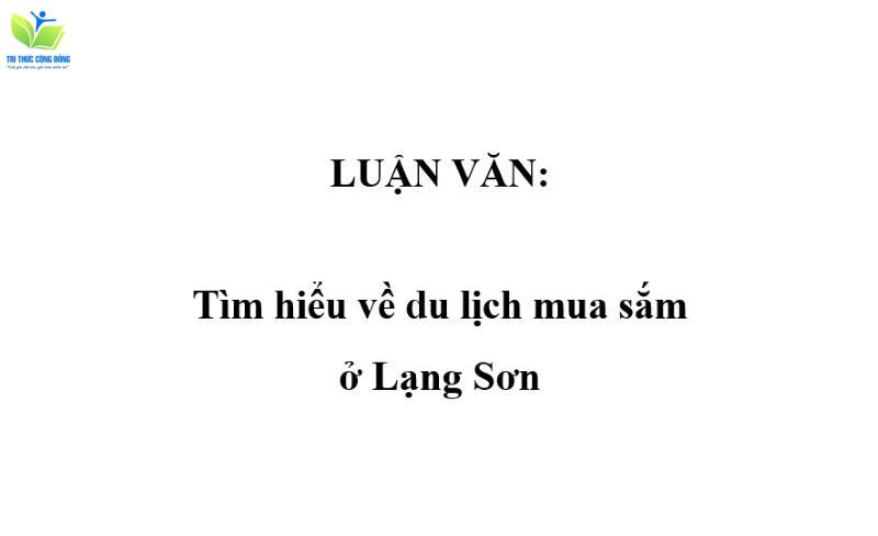 Mẫu luận văn về du lịch văn hóa tiêu biểu