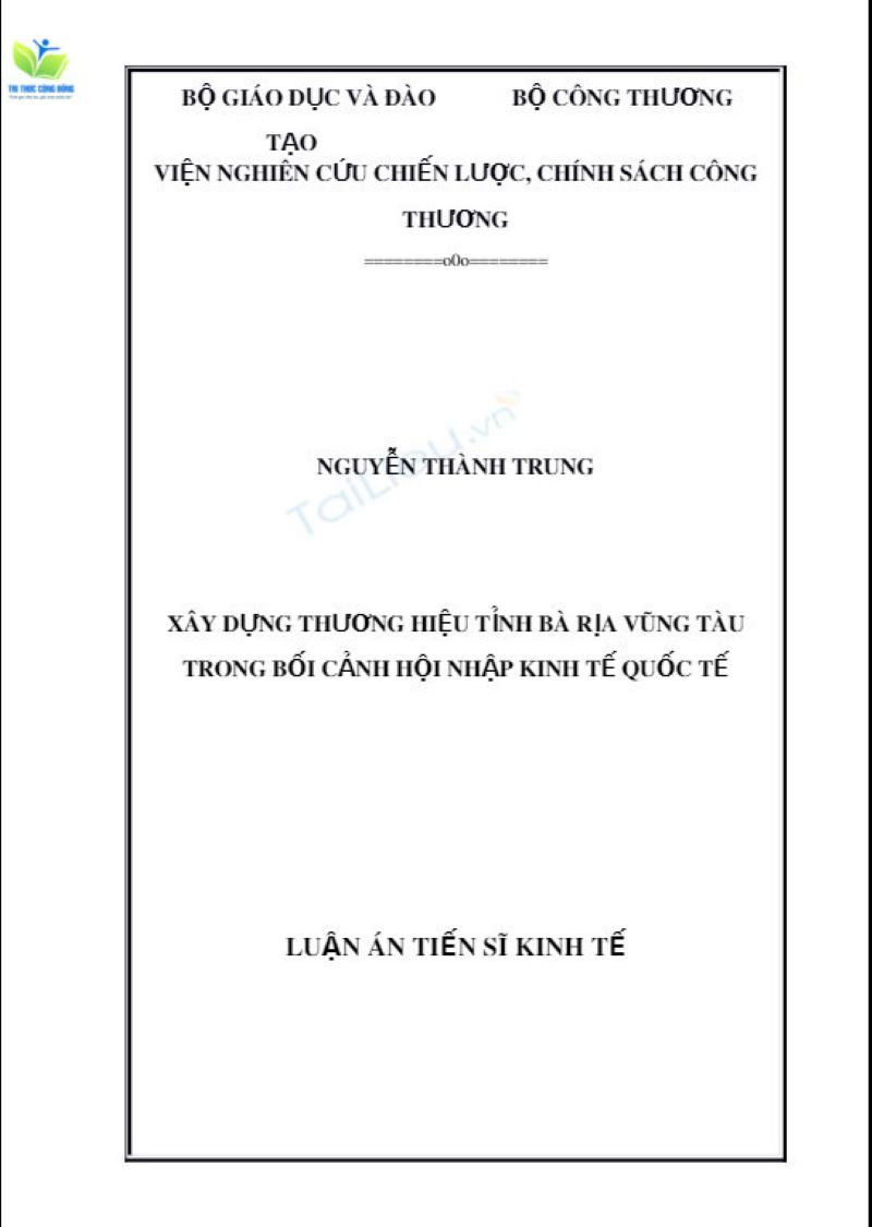 Luận văn kinh tế phát triển tỉnh Luận văn kinh tế phát triển tỉnh