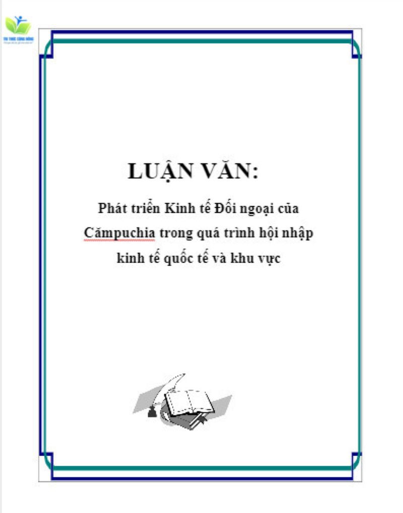Luận văn phát triển kinh tế đối ngoại Luận văn phát triển kinh tế đối ngoại