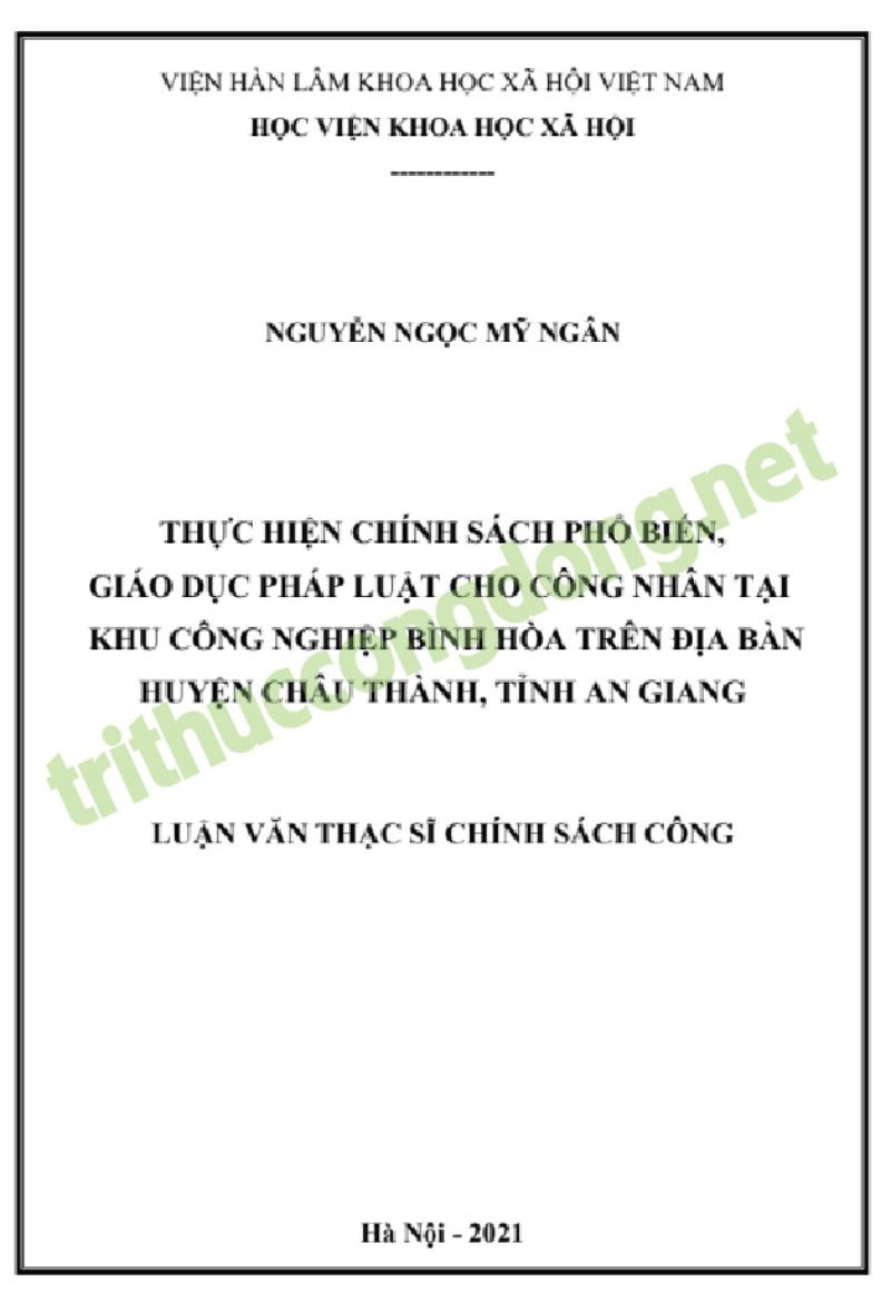 Luận văn phổ biến giáo dục pháp luật kinh tế Luận văn phổ biến giáo dục pháp luật kinh tế