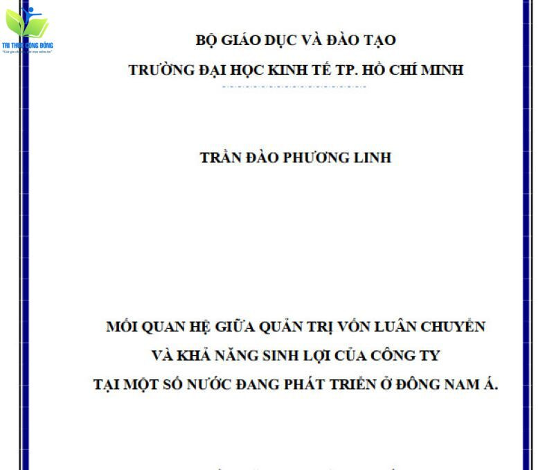 Luận văn quản trị hàng tồn kho chuyên ngành kinh tế Luận văn quản trị hàng tồn kho chuyên ngành kinh tế