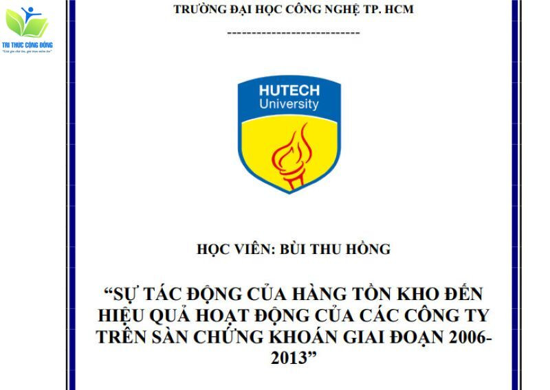 Luận văn quản trị hàng tồn kho chuyên ngành quản trị kinh doanh Luận văn quản trị hàng tồn kho chuyên ngành quản trị kinh doanh