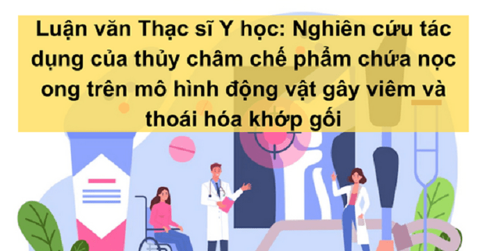 Luận văn Thạc sĩ Y học: Nghiên cứu tác dụng của thủy châm chế phẩm chứa nọc ong Luận văn Thạc sĩ Y học: Nghiên cứu tác dụng của thủy châm chế phẩm chứa nọc ong