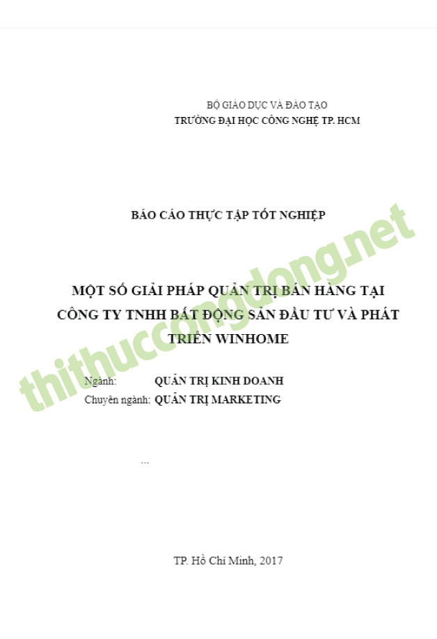 Luận văn tốt nghiệp quản trị bán hàng về giải pháp nâng cao hiệu quả công tác quản trị Luận văn tốt nghiệp quản trị bán hàng về giải pháp nâng cao hiệu quả công tác quản trị