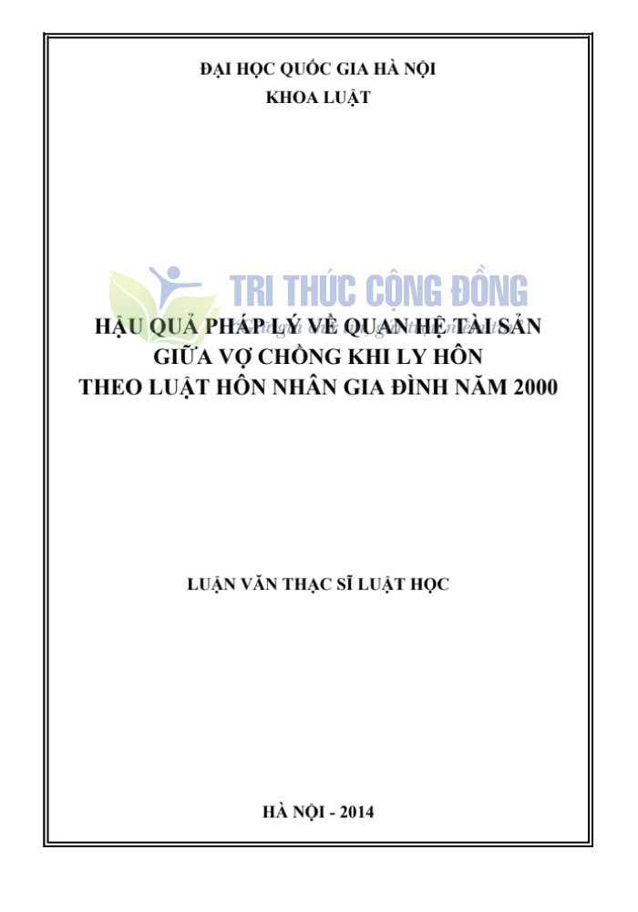 Luận văn về ly hôn với đề tài về pháp lý Luận văn về ly hôn với đề tài về pháp lý