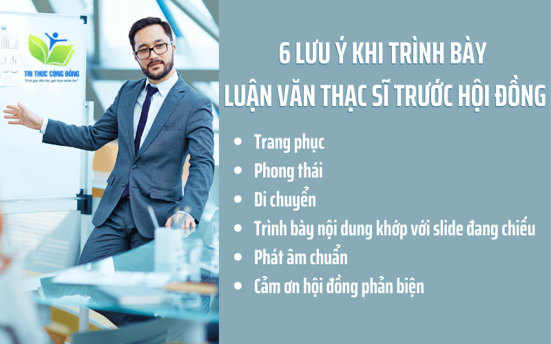 Lưu ý cách trình bày luận văn thạc sĩ trước hội đồng Lưu ý cách trình bày luận văn thạc sĩ trước hội đồng