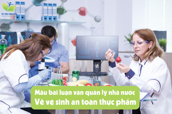 Mẫu bài luận văn quản lý nhà nước về vệ sinh an toàn thực phẩm