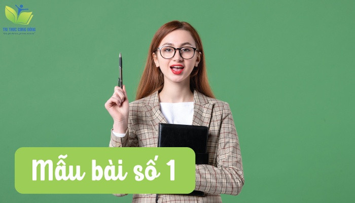 Mẫu bài số 1 Mẫu bài số 1