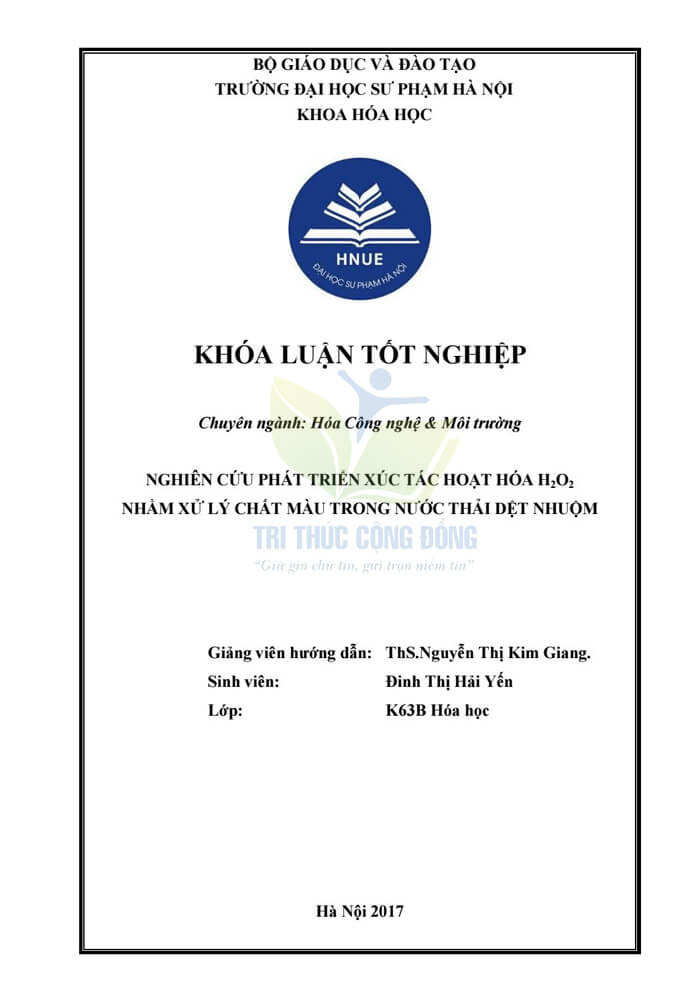Mẫu bìa khóa luận đẹp Đại học HNUE Mẫu bìa khóa luận đẹp Đại học HNUE