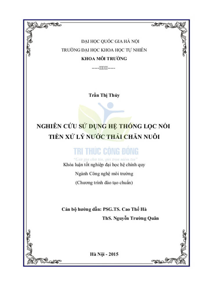 Mẫu bìa khóa luận tốt nghiệp UET Mẫu bìa khóa luận tốt nghiệp UET