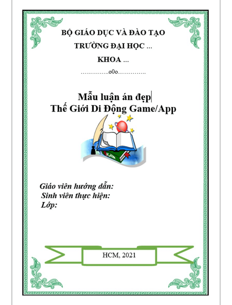 Mẫu bìa tiểu luận tham khảo 1 Mẫu bìa tiểu luận tham khảo 1