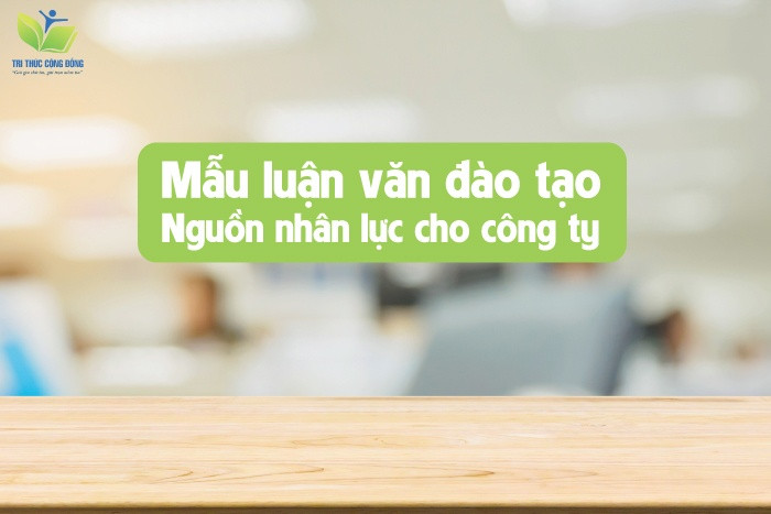 Mẫu luận văn đào tạo nguồn nhân lực cho công ty