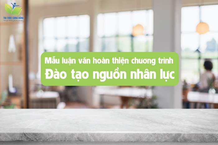 Mẫu luận văn hoàn thiện chương trình đào tạo nguồn nhân lực