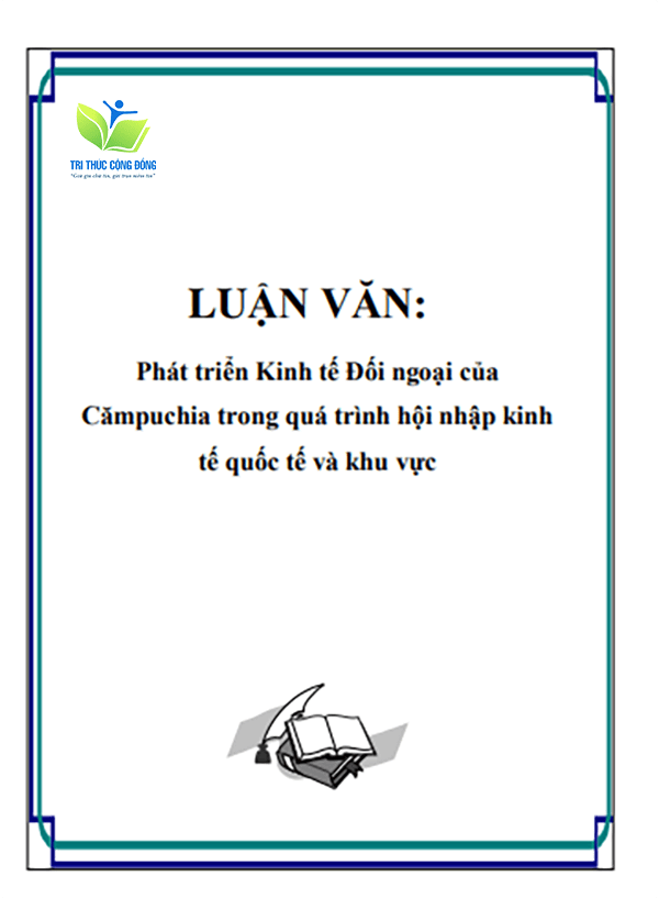 Mẫu luận văn kinh tế chính trị về đối ngoại Mẫu luận văn kinh tế chính trị về đối ngoại