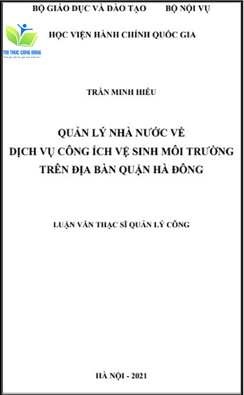Mẫu luận văn quản lý nhà nước về môi trường tại các cụm công nghiệp Mẫu luận văn quản lý nhà nước về môi trường tại các cụm công nghiệp