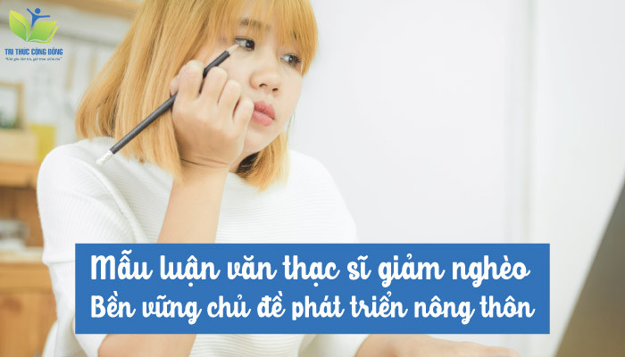 Mẫu luận văn thạc sĩ phát triển nông thôn Mẫu luận văn thạc sĩ phát triển nông thôn