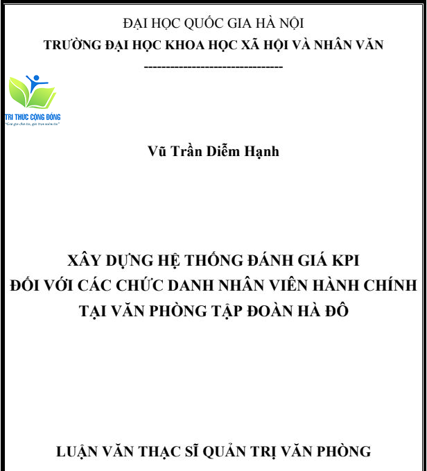 Mẫu luận văn thạc sĩ quản trị văn phòng về xây dựng hệ thống Mẫu luận văn thạc sĩ quản trị văn phòng về xây dựng hệ thống