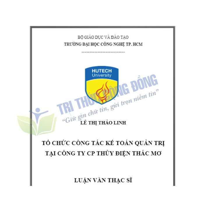 Mẫu luận văn thạc sĩ tổ chức công tác kế toán đạt điểm cao Mẫu luận văn thạc sĩ tổ chức công tác kế toán đạt điểm cao
