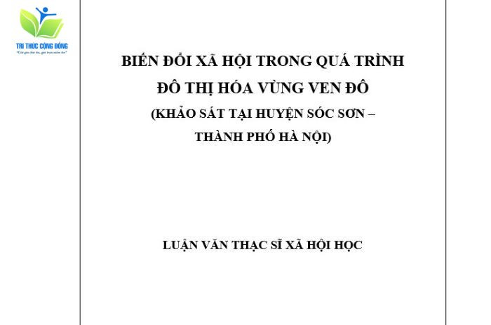 Mẫu luận văn thạc sĩ xã hội học có kết quả nghiên cứu chính xác nhất Mẫu luận văn thạc sĩ xã hội học có kết quả nghiên cứu chính xác nhất