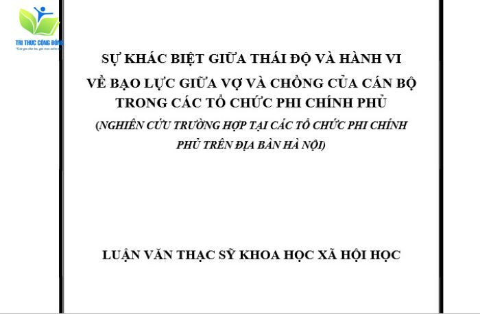 Mẫu luận văn thạc sĩ xã hội học nhiều lượt xem nhất Mẫu luận văn thạc sĩ xã hội học nhiều lượt xem nhất