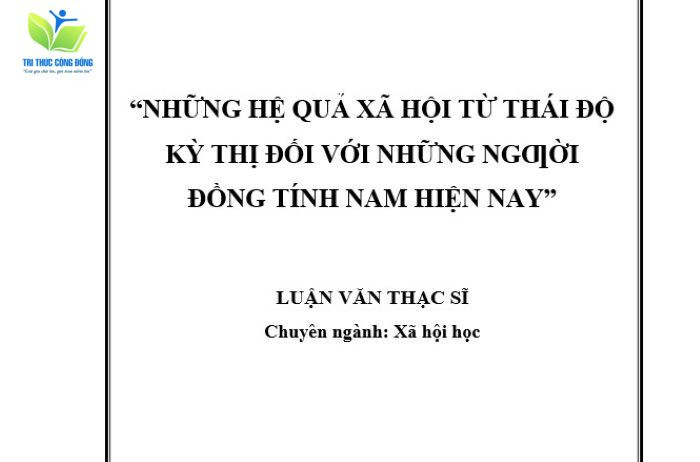 Mẫu luận văn thạc sĩ xã hội tiêu biểu Mẫu luận văn thạc sĩ xã hội tiêu biểu