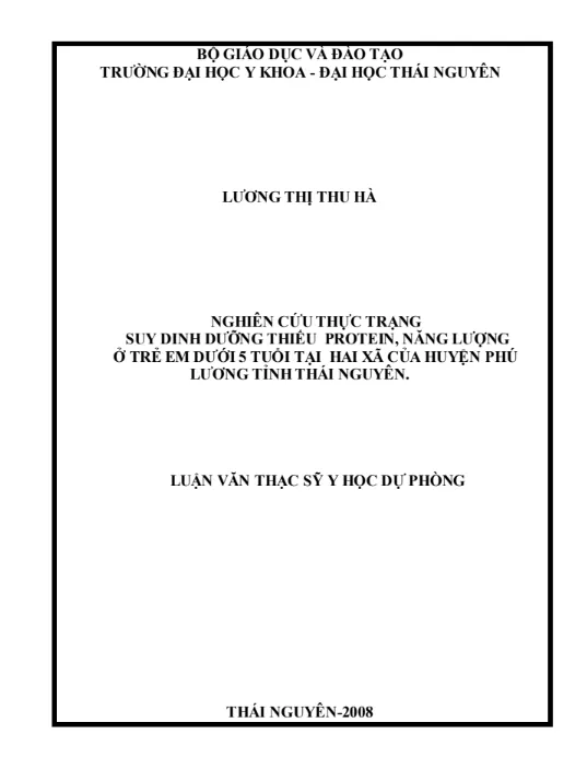 Mẫu luận văn thạc sĩ y học chuyên ngành Y HỌC DỰ PHÒNG số 3